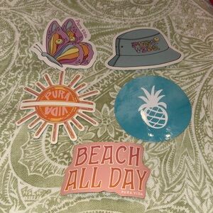 Pura Vida Vibrant Sticker Collection